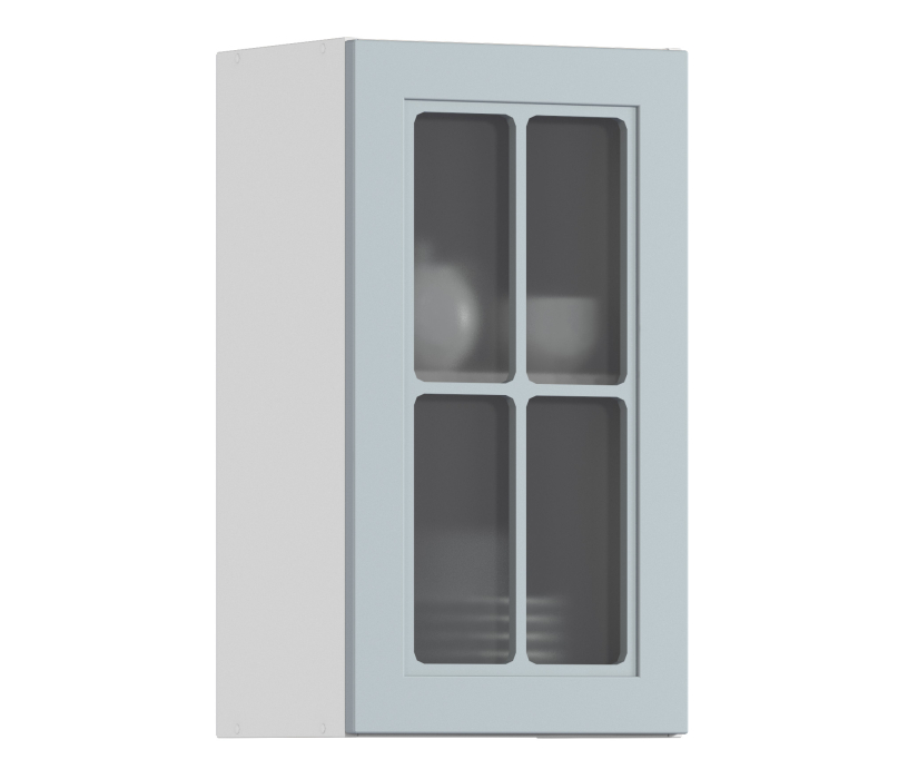 Навесные, MODERN шкаф навесной со стеклом 1 дв 40х72 см