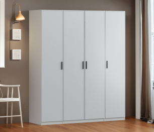 Шкаф четырехдверный Макс 2000 мм, вариант №3 (ЛДСП/МДФ)