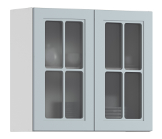 Навесные, MODERN шкаф навесной со стеклом 2 дв 80х72 см