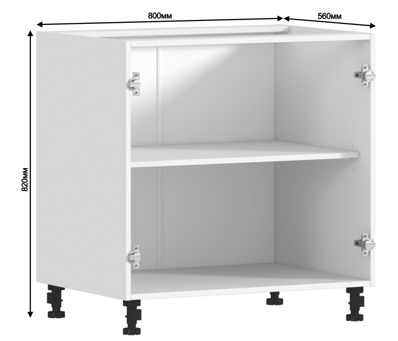 Корпус, Регина корпус для стола 2 дв 80х82 см