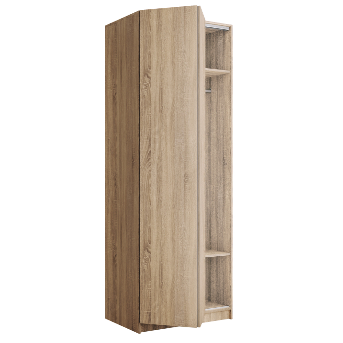 Шкафы распашные, Шкаф складной Е1 Локер ("Гармошка" с системой Push to Move/Левый)81х52.5х220 см