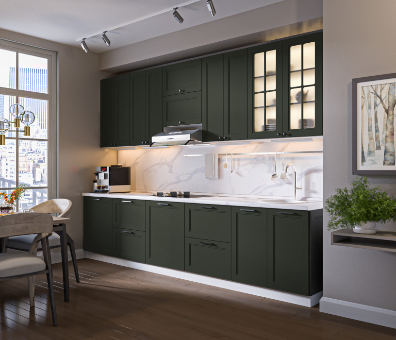 MODERN, MODERN шкаф навесной со стеклом 1 дв 40х72 см