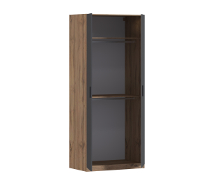 Шкаф двухдверный Макс 1000 мм, вариант №4 (ЛДСП, корпус дуб вотан)