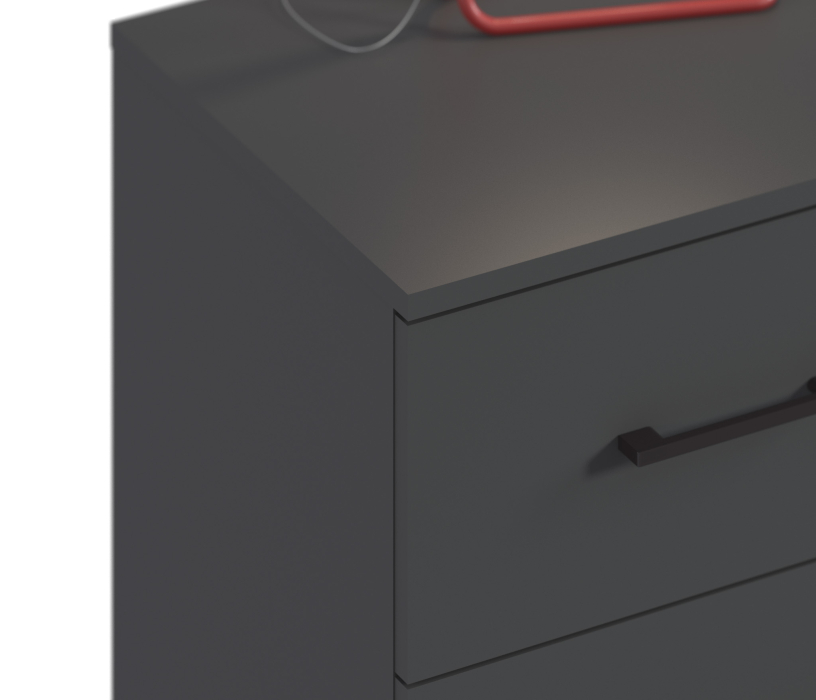 Прикроватные тумбы, Тренд СБ-3459 Тумба Диамант серый/ЛДСП Лофт Диамант серый