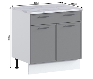 Мюнхен стол 1 ящ, 2 дв, 80х86 см