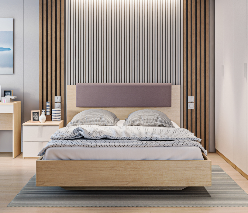 Декор для гостиной, Рейки декоративные интерьерные СБ-3425 Дуб Бунратти (6 шт)