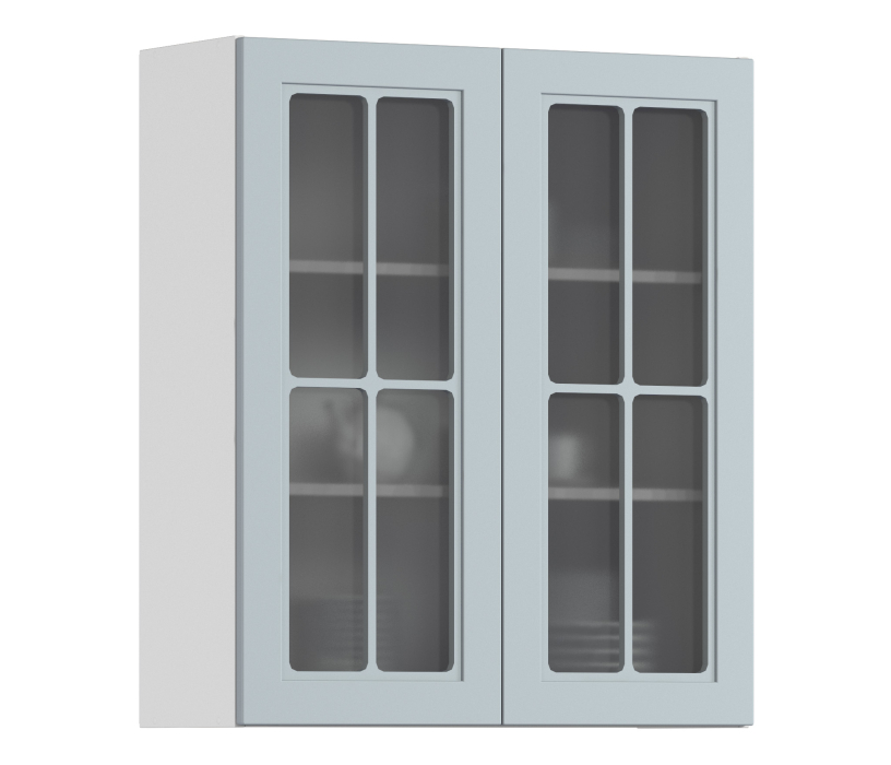 Навесные, MODERN шкаф навесной со стеклом 2 дв 80х92 см