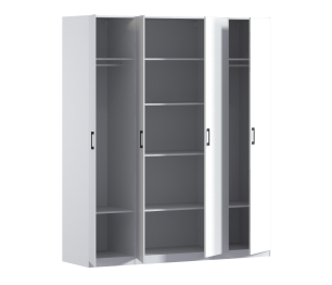 Шкаф четырехдверный Макс 2000 мм, вариант №3 (ЛДСП)