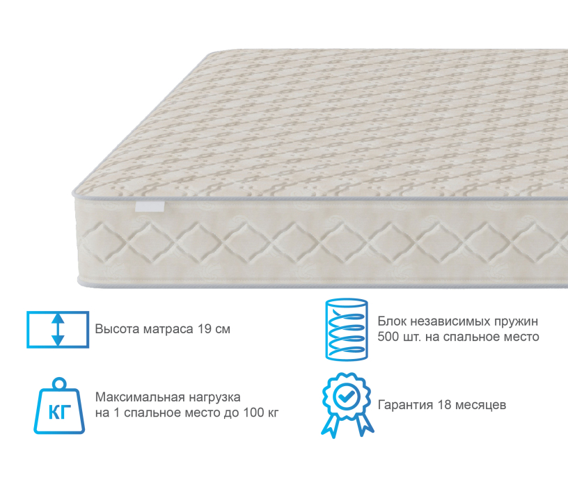 1400 x 2000, Матрас Столплит Корсика - Максимус 1400*2000