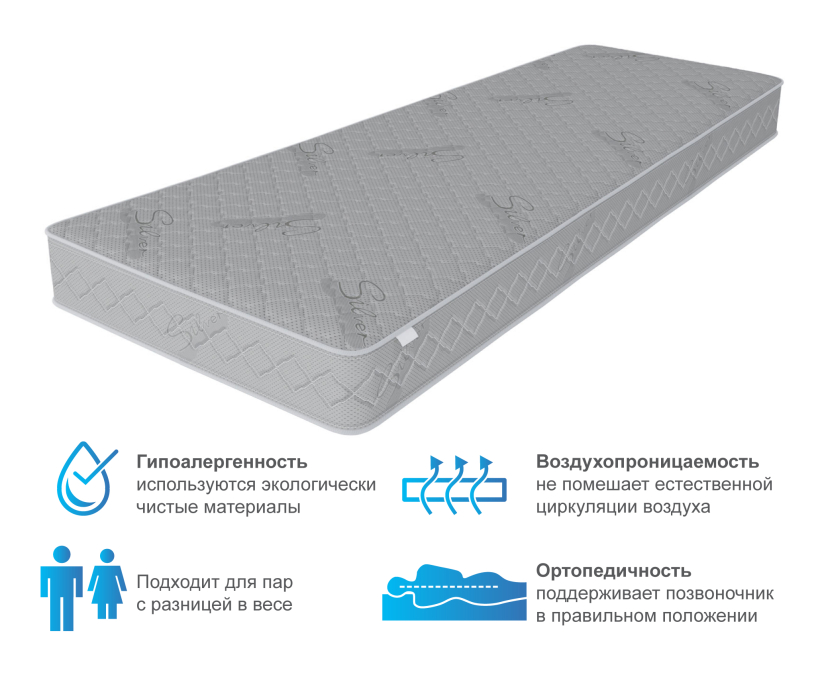 Другие размеры, Матрас Фиеста 800х1900