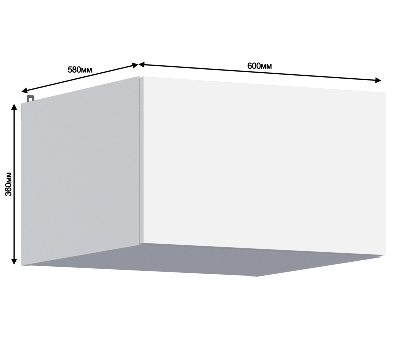 Леон, Леон шкаф навесной 1 дв 60х36 см