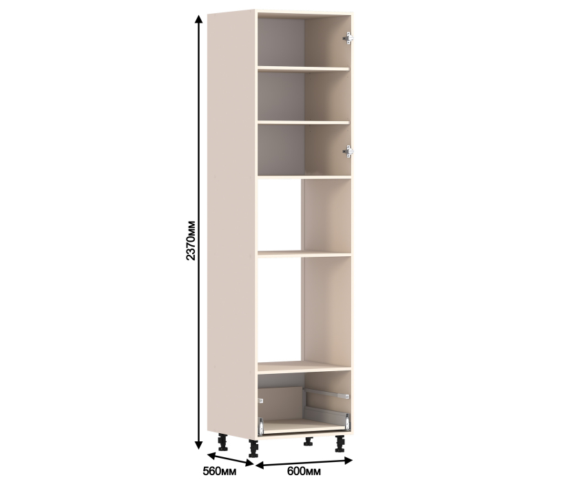 Классика, Классика пенал 2 дв 60х237 см