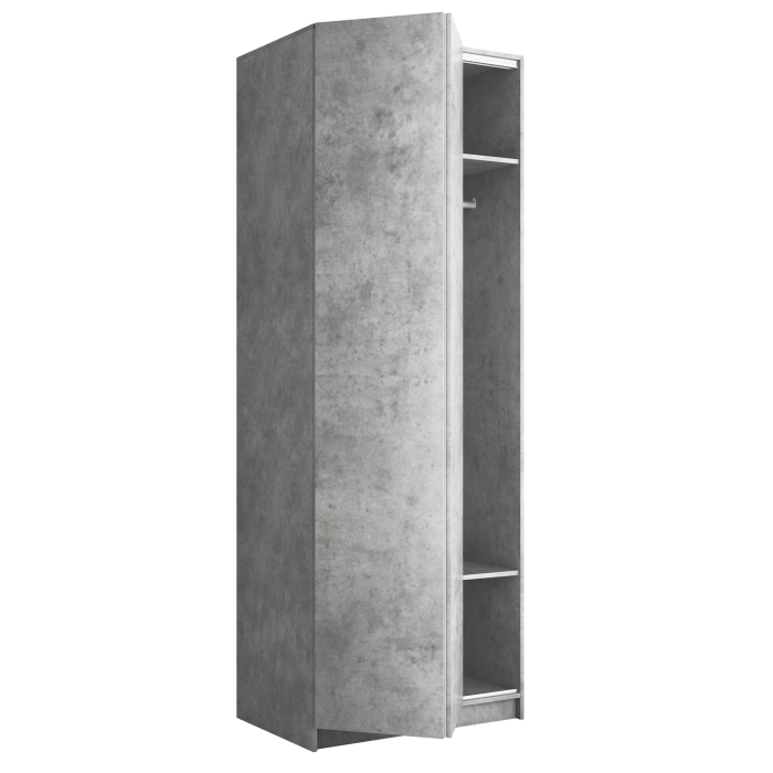 Шкафы распашные, Шкаф складной Е1 Локер ("Гармошка" с системой Push to Move/Левый)81х52.5х220 см