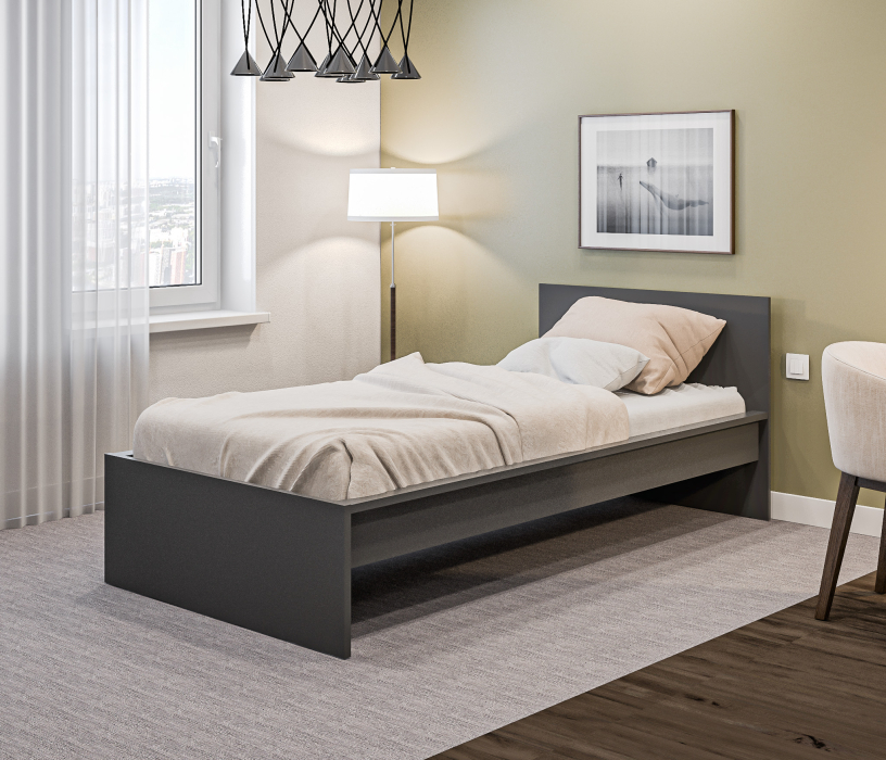 Кровати 120 см, Кровать (1200) Леон/Бруклин СБ-3367