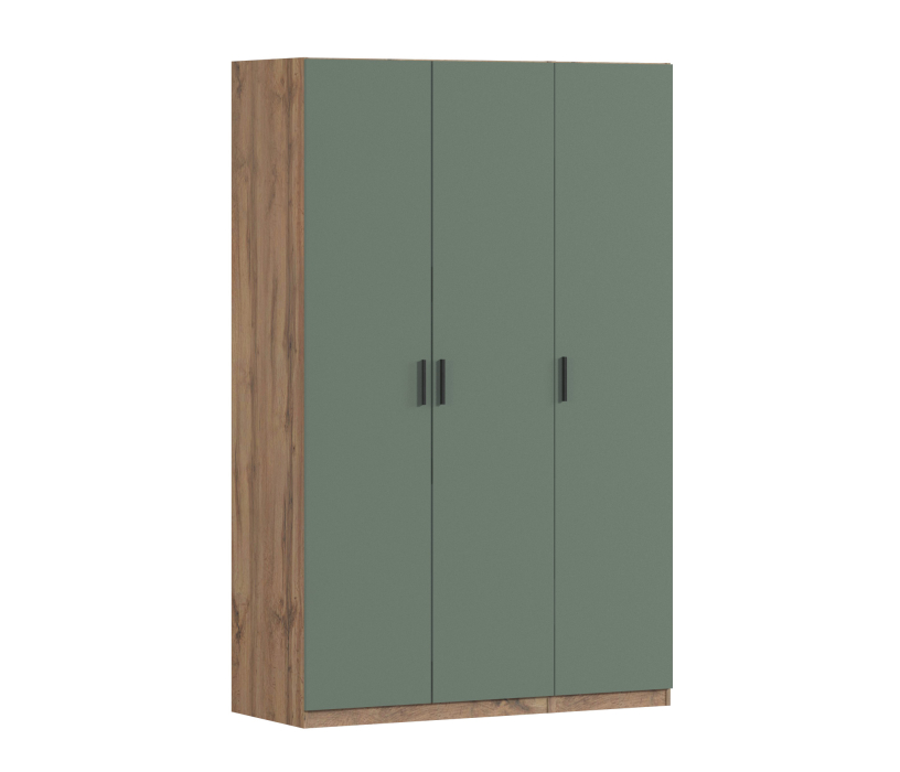Для одежды, Шкаф трехдверный Макс 1500 мм, вариант №4 (ЛДСП, корпус дуб вотан)