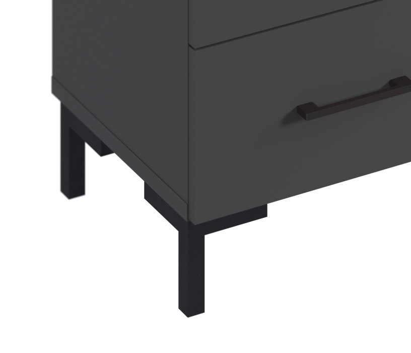 Прикроватные тумбы, Тренд СБ-3459 Тумба Диамант серый/ЛДСП Лофт Диамант серый