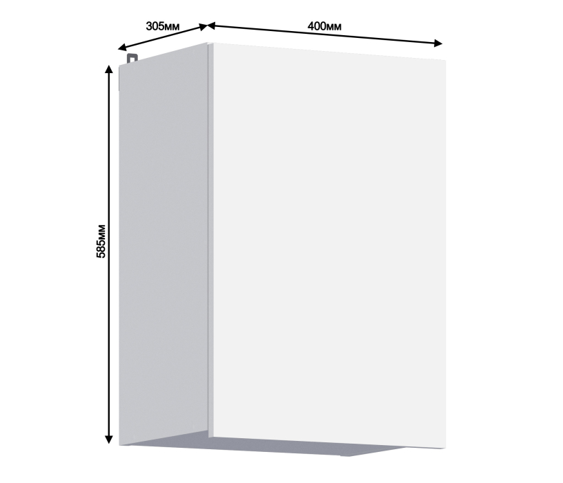 Леон, Леон шкаф навесной 1 дв 40х59 см