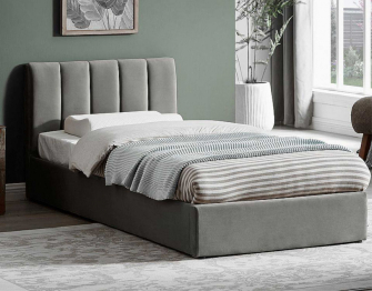 Кровать Лелия в базовых тканях, с основанием и без подъемного механизма, 90х200