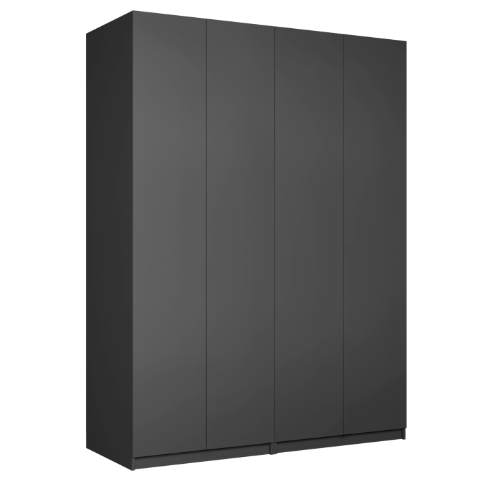 Шкафы распашные, Шкаф складной Е1 Локер ("Гармошка" с системой Push to Move/Правый)162х52.5х220 см,с двумя комплектами полок и двумя модулями