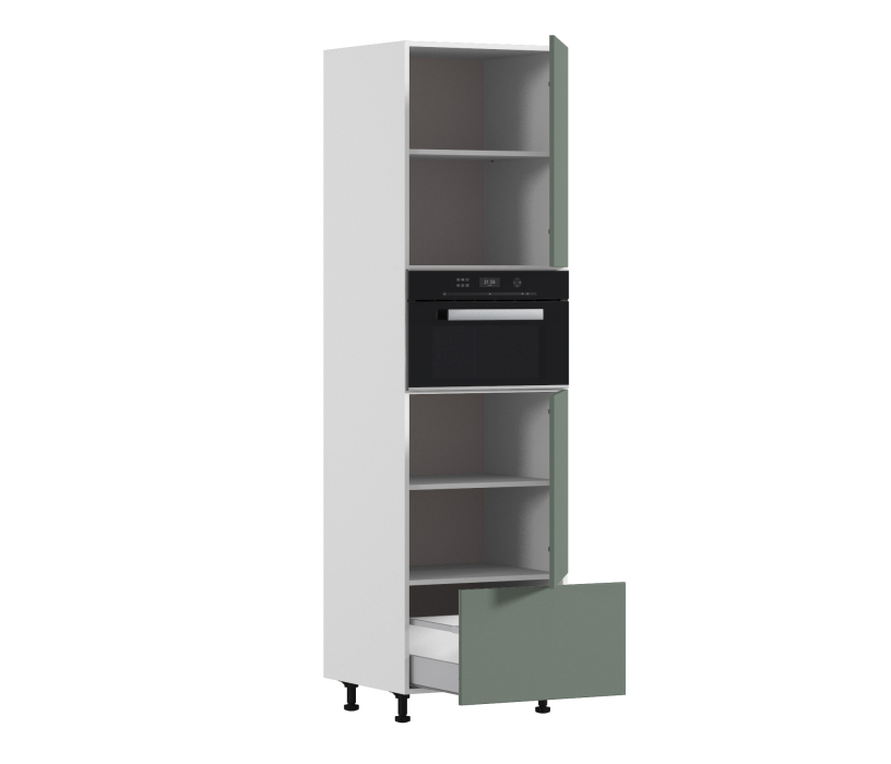 Напольные, Белла пенал под встроенную технику 1 ящ, 2 дв 60х207 см