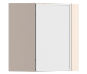 Квадро шкаф навесной угловой 1 дв 60х72 см