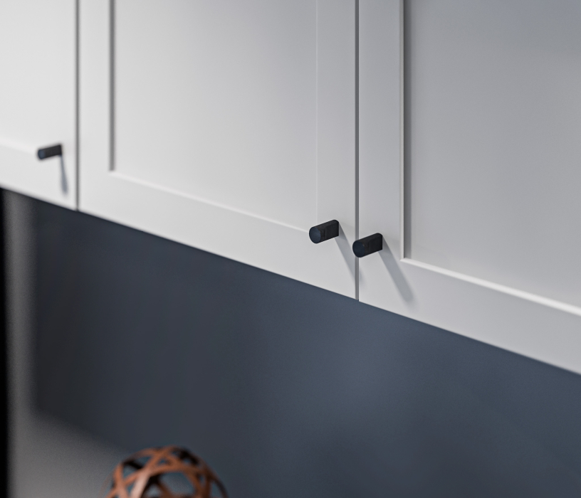 Настенные полки, Твин СБ-3385 Полка Белая с глухими фасадами