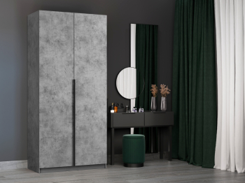 Шкаф складной Е1 Локер ("Гармошка") 101х52,5х220 см, с полками